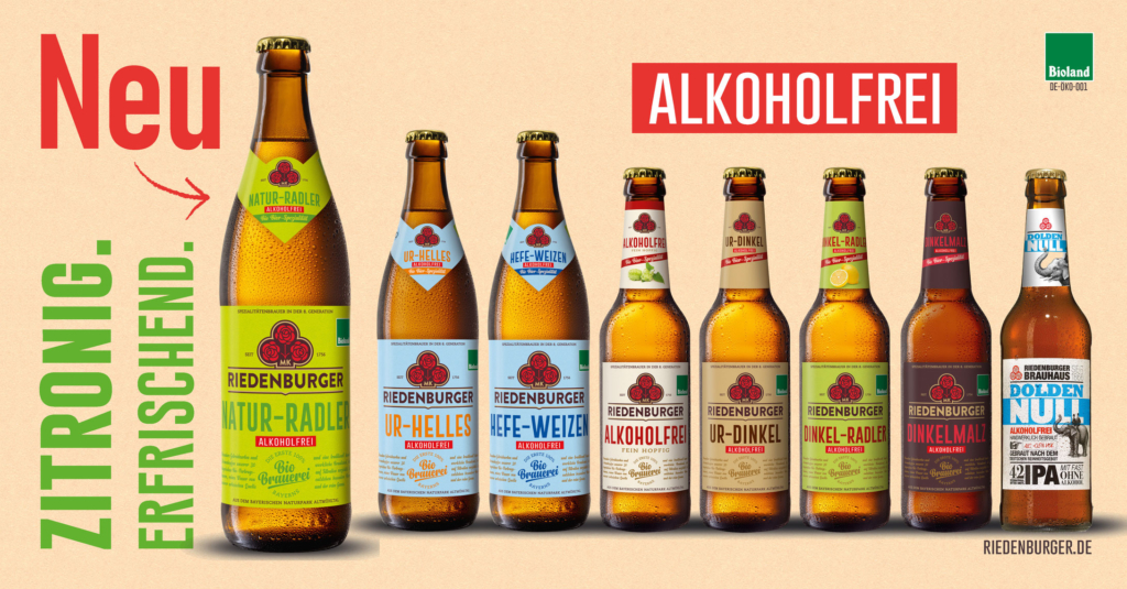 Riedenburger Brauhaus alkoholfreies Bio-Sortiment